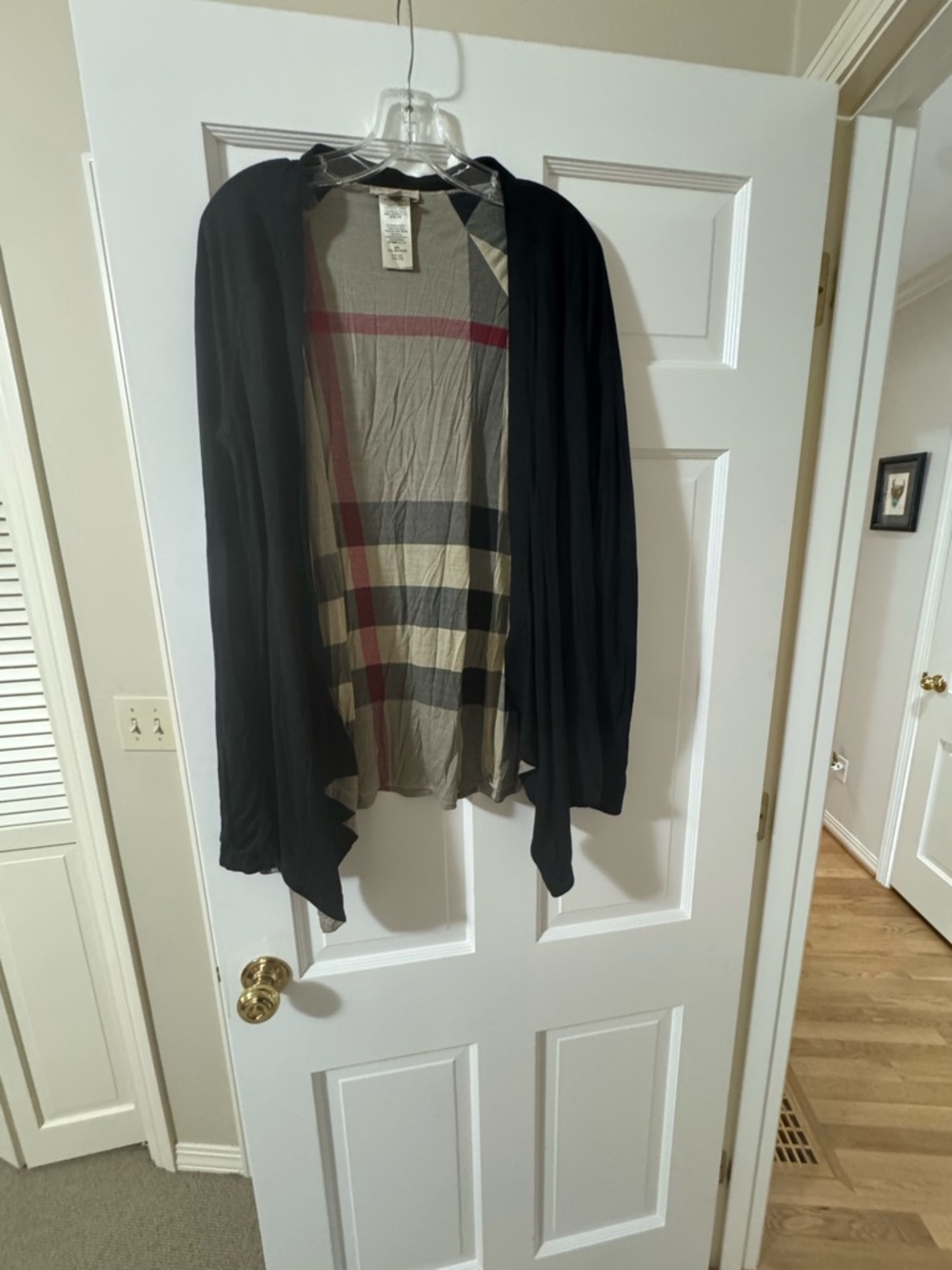 Burberry Brit reversible cardigan sz Large